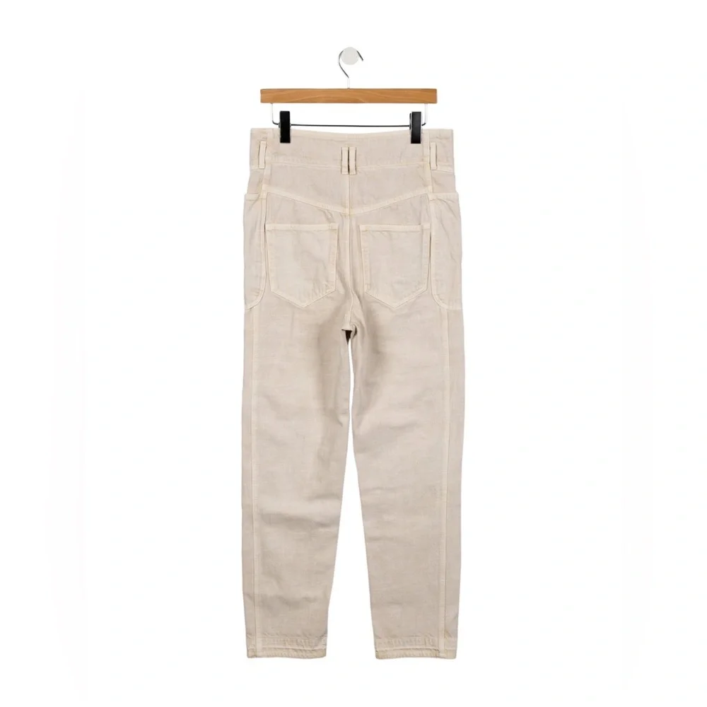 Isabel Marant Etoile Jeans Tess Slim Fit Boyfriend in Cream - Picture 5 of 5
